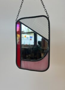 Spiegeltje van glas in lood